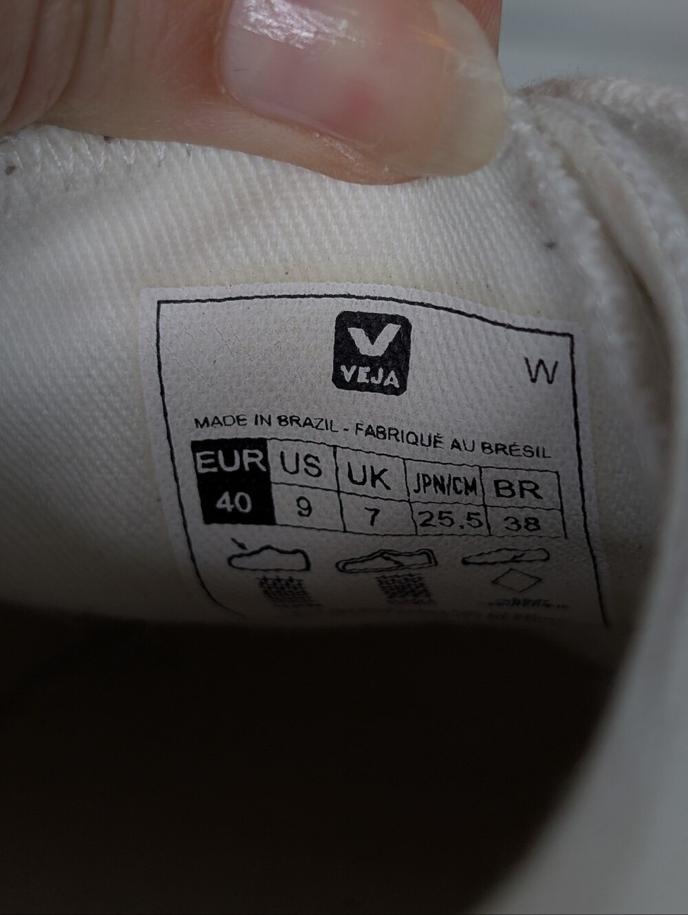 Veja Nova Low White And Black Canvas Sneakers - Size Women's 9 - Picture 7 of 10